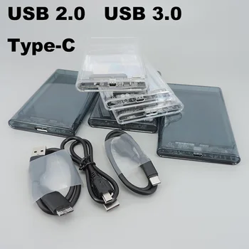 Внешний HD-корпус 2,5 SATA к USB 3,0 5 Гбит /с Прозрачный Портативный внешний жесткий диск 2,5 hdd Корпус для ПК Диск SSD Box q1