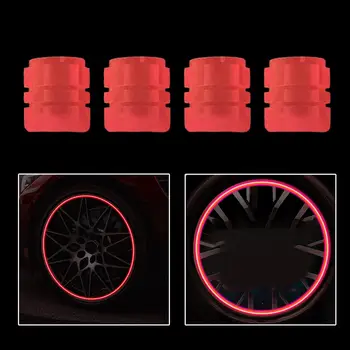 16x Пылезащитные Темно-Светящиеся Колпачки Штока Клапана Шины для Мотоциклов Автомобиля