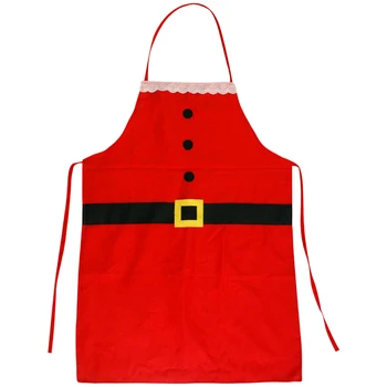 Рождественский фартук Санта-Клауса для взрослых, красный костюм Санта-Клауса для женщин, детский фартук Санта-Клауса для рождественской вечеринки.