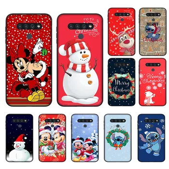 D-7 Чехол Merry Christmas Mickey Stitch для Samsung Galaxy Note 8 9 10 Ultra S21 Plus S20 FE 20 S23 Lite Черный Чехол Для Телефона