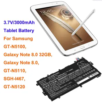 Аккумулятор Cameron Sino 3000 мАч SP3770E1H для Samsung Galaxy Note 8,0, Galaxy Note 8,0 32 ГБ, GT-N5100, GT-N5110, GT-N5120, SGH-I467
