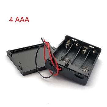 Высококачественный батарейный отсек DIY 2 3 4 Слота AA AAA Батарейки Контейнер С Переключателем и Крышкой для 18650 AA Черный Чехол Для Хранения Батареек
