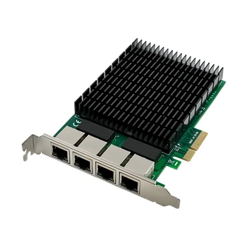 1 комплект серверной сетевой карты I210-T4 RJ45 Ethernet Сетевая карта NIC Промышленная камера видеонаблюдения Печатная плата сетевой карты