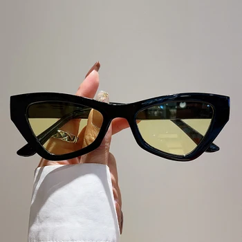 KAMMPT Винтажные Треугольные Солнцезащитные очки Женские 2023, Новинка в моде, Нерегулярные оттенки ярких цветов, Модные Брендовые Дизайнерские очки для улицы.