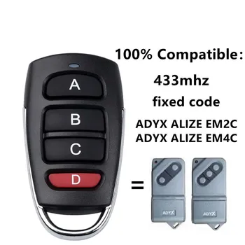 Пульт Дистанционного управления воротами ADYX ALIZE EM2C EM4C 433 МГц С Фиксированным Кодом Открывания Гаражных ворот Команда Управления Гаражными воротами ADYX ALIZE EM4C EM2C