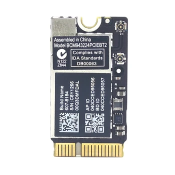 BCM943224PCIEBT2 WiFi Карта Беспроводная 600M 2,4 и 5G WiFi Bluetooth для MAC OS AIR A1370 A1369 A1465 A1466 MC505 965