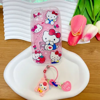 3D Чехол Kuromi Pink Kitty Strawberry Bear Dog Для Huawei Nova 5T Y9s Y70 10 9 8 Pro 7i 11 7 SE P30 Pro P40 Lite Mate 50 60 Pro