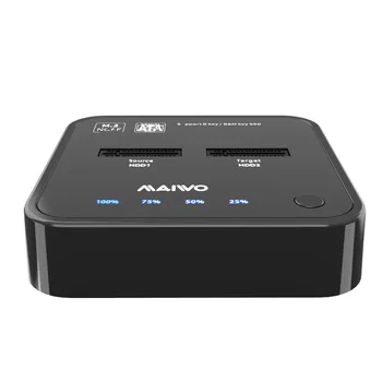 MAIWO/OEM адаптер для док-станции дубликатора SSD-накопителя с двумя отсеками sata m.2, type-c 10 Гбит/с для твердотельных накопителей key B + M 2230,2242,2260,2280,22110