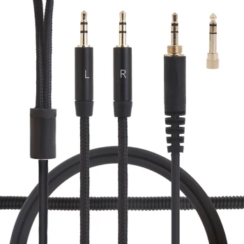 Удлинительный кабель гарнитуры 16FB для наушников Republic Tracks, черный плетеный нейлоновый шнур, звуковые провода высокого разрешения, Аксессуары