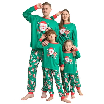 Рождественский семейный комплект одежды 2024, Рождественские Пижамы для взрослых и детей, женские пижамы, комплект одежды для мамы и Дочки, пижамы для отца и сына