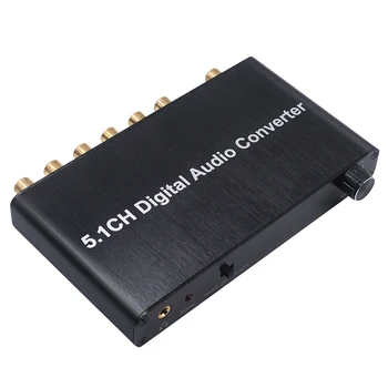 5.1 Канальный цифровой аудио конвертер декодер SPDIF коаксиальный к RCA DTS AC3 HDTV для усилителя звуковой панели
