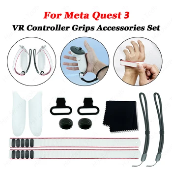 Для Meta Quest 3 VR Контроллер захватывает крышку батарейного отсека с регулируемыми активными ремнями Для Meta Quest 3 VR Сменная крышка батарейного отсека
