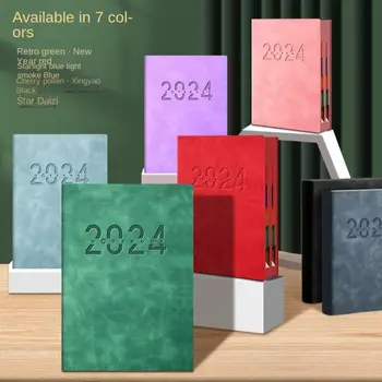 2024 Книга-Календарь Бизнес-Блокнот Учебный Блокнот Книга Плана Тайм-менеджмента Утолщенный Блокнот Книга школьных принадлежностей блокноты