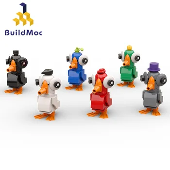 Набор строительных блоков MOC Goose Duck Фигурки игровых персонажей ресторана Goose Werewolfed Brickheadz Bricks Игрушки Для детей Подарки