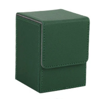 Футляр для карт, коробка для колоды карт, игровая коробка для колоды карт в рукавах для Yugioh MTG, биндеры: 100+, зеленый
