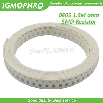 300шт 0805 SMD Резистор 1,5 М Ом Чип-резистор 1/8 Вт 1,5 М 1М5 Ом 0805-1.5 М