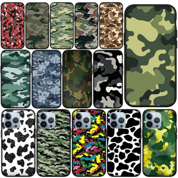 Камуфляжный Узор Camo Military Army Чехол для Телефона Apple iPhone 11 15 Pro XS Max X XR 6 7 8 6S Plus + SE 2022 8 + Корпус