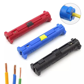 Многофункциональный инструмент, 3-цветная ручка для зачистки проводов, Резак для ручек, Роторный коаксиальный резак, машина для зачистки проводов, Плоскогубцы, Коаксиальные обжимные инструменты