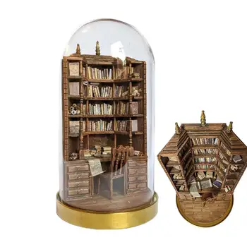 Украшение библиотечного стола Креативные миниатюрные библиотечные украшения Портативная стильная книжная полка для комнаты, успокаивающие гаджеты для книжных полок