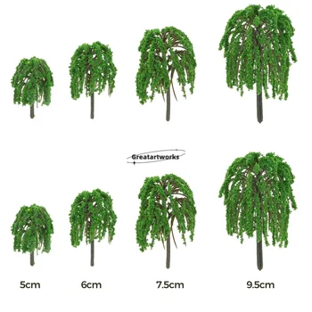 20шт Мини-ивы, декорации, модели искусственных растений 5/6/7.5/9.5 см, игрушки 