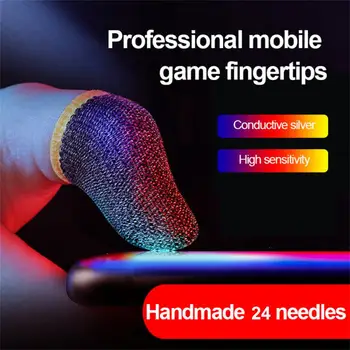Пара Для Игр PUBG, Рукав Для пальцев, Дышащие Кончики Пальцев, Непромокаемый Противоскользящий Чехол Для Кончиков Пальцев, Перчатки Для Мобильных Игр