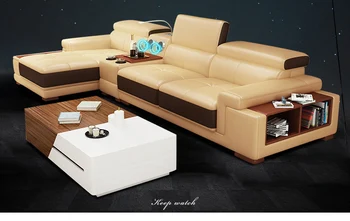Диван для гостиной угловой диван из натуральной кожи диваны для хранения вещей динамик светодиодная подсветка muebles de sala moveis para casa