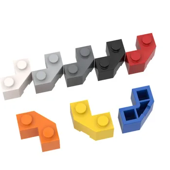 MOC, совместимый с Particles 87620, Кирпичный клин, 2 х 2 граненых строительных блока, Обучающие высокотехнологичные запасные игрушки 