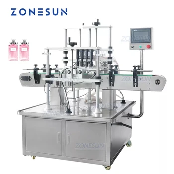 ZONESUN ZS-YTZL4A Вакуумная Автоматическая машина для розлива эфирного масла в бутылки с жидким спреем, Пивной наполнитель