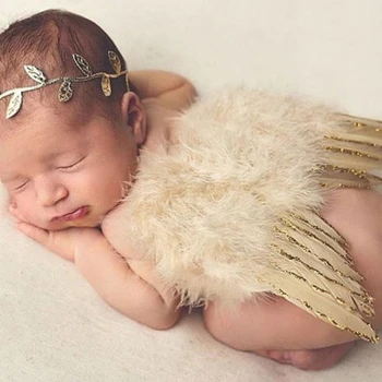 Аксессуары для фотосъемки новорожденных, реквизит для фотосъемки Крыла Ангела, костюмы ручной работы для младенцев, костюмы для фотосъемки крючком для младенцев