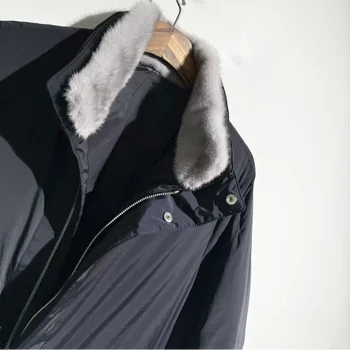 Деловой пуховик со стоячим воротником, водонепроницаемое и ветрозащитное дышащее пальто, мужские толстовки большого размера, куртки