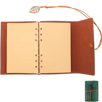 Винтажный блокнот-дневник в деревенском переплете, карманный альбом для рисования, подарок для домашнего школьного офиса (зеленый)