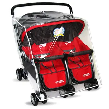 Детские коляски Дождевик для близнецов, защита от ветра и пыли